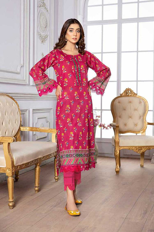 Picture of Lala - LA 0021 Lowa Digital Printed Kurti Collection - Available at Raja Sahib