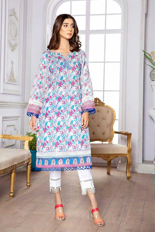 Picture of Lala - LA 0025 Giza Digital Printed Kurti Collection - Available at Raja Sahib