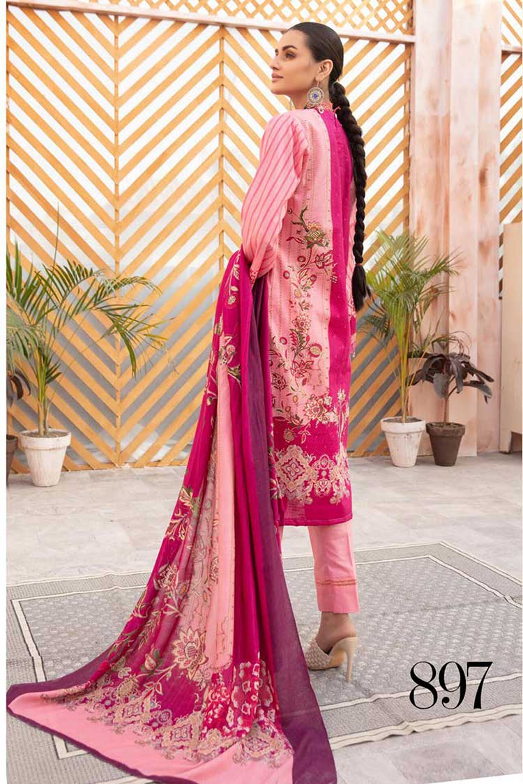 Picture of Shaista - Design 897 Nazakat Khaddar Digital Printed Embroidered Collection - Available at Raja Sahib