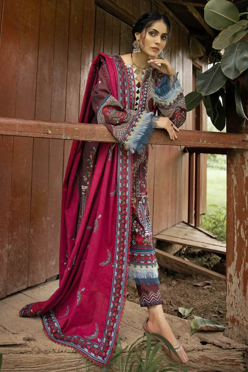 Picture of Gul Ahmed - 3PC Khaddar Suit K-22051 Winter Collection - Available at Raja Sahib