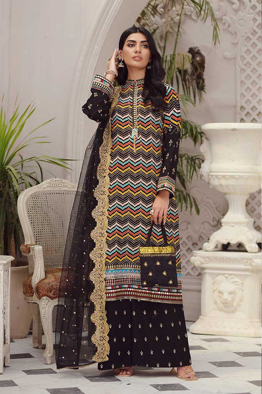 Picture of Lakhany - SG 5015 Summer Gold Embroidered Collection - Available at Raja Sahib