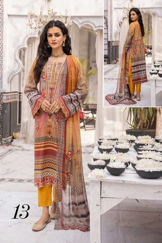 Design 13 Haram Embroidered Lawn Collection