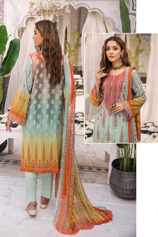 Design 14 Haram Embroidered Lawn Collection