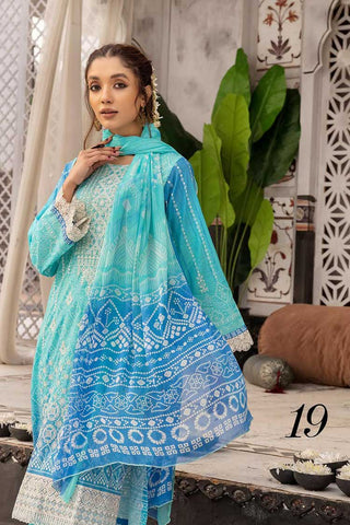 Design 19 Haram Embroidered Lawn Collection