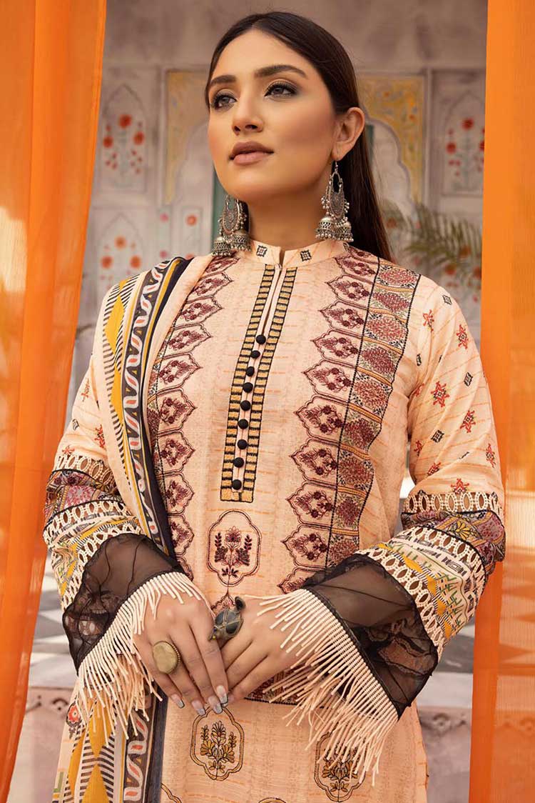 Picture of Shaista - Design 25 Mehwish Embroidered Lawn Collection - Available at Raja Sahib