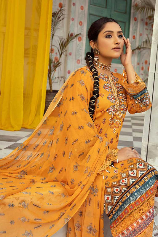 Picture of Shaista - Design 30 Mehwish Embroidered Lawn Collection - Available at Raja Sahib