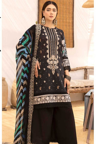 JH 350 Bahar Embroidered Digital Printed Lawn Collection
