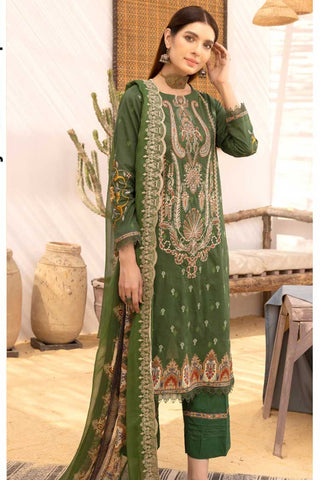 JH 351 Bahar Embroidered Digital Printed Lawn Collection