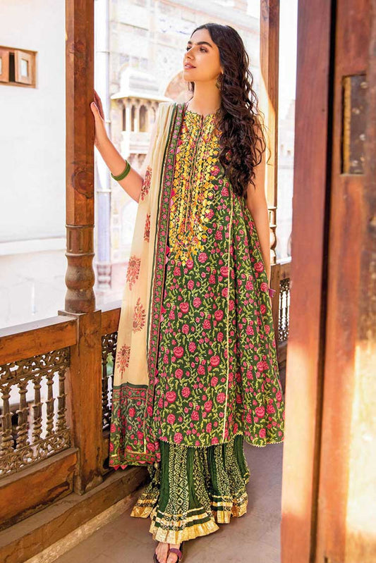 Picture of Gul Ahmed - 3 PC Printed Lawn Suit CL32240A Vintage Garden Lawn Collection - Available at Raja Sahib