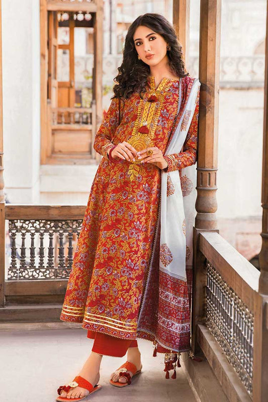 Picture of Gul Ahmed - 3 PC Printed Lawn Suit CL32243A Vintage Garden Lawn Collection - Available at Raja Sahib