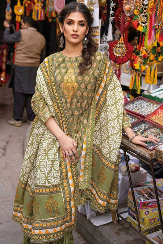 Picture of Gul Ahmed - 3 PC Printed Lawn Suit CL32446B Vintage Garden Lawn Collection - Available at Raja Sahib