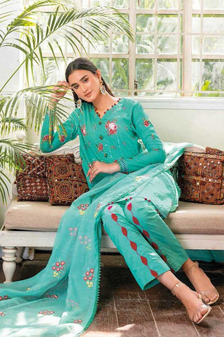 3 PC Embroidered Lawn Suit CN32010 Summer Essential Lawn Collection