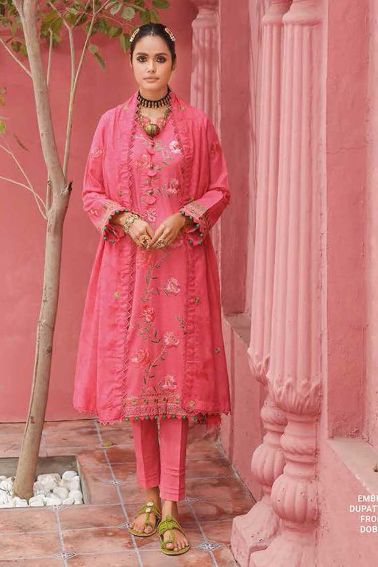 Picture of Gul Ahmed - 3 PC Embroidered Lawn Suit DB32006 Summer Essential Lawn Collection - Available at Raja Sahib