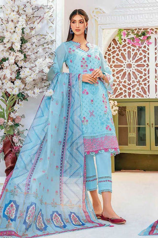 3 PC Embroidered Paper Cotton Suit DB32011 Summer Premium Lawn Collection