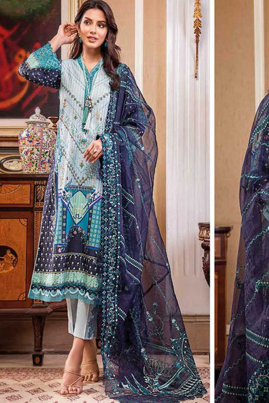 Picture of Gul Ahmed - 3 PC Embroidered Lawn Suit OG32001 Summer Premium Lawn Collection - Available at Raja Sahib