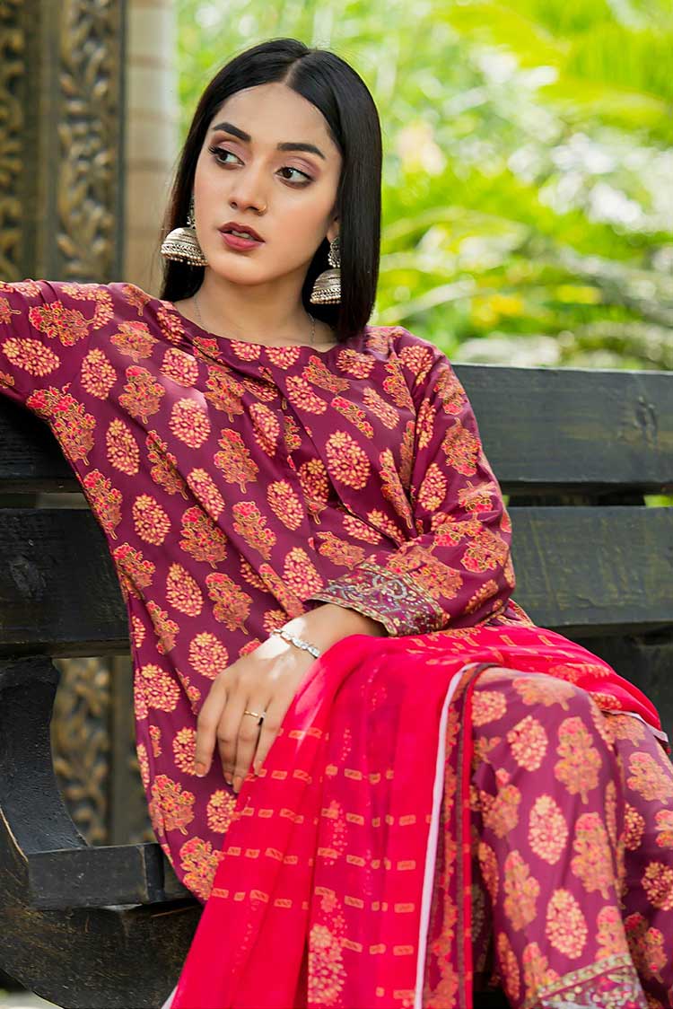 Picture of Qalamkar - AN 06 Aangan Prints Fall Winter Linen Collection Vol 1 - Available at Raja Sahib