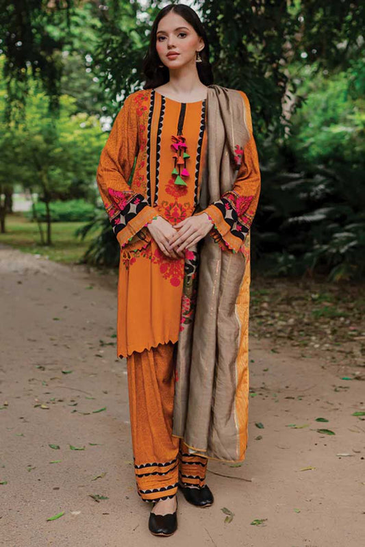 Picture of Charizma - CPW 01 C Prints Fall Winter Printed Linen Collection Vol 1 - Available at Raja Sahib