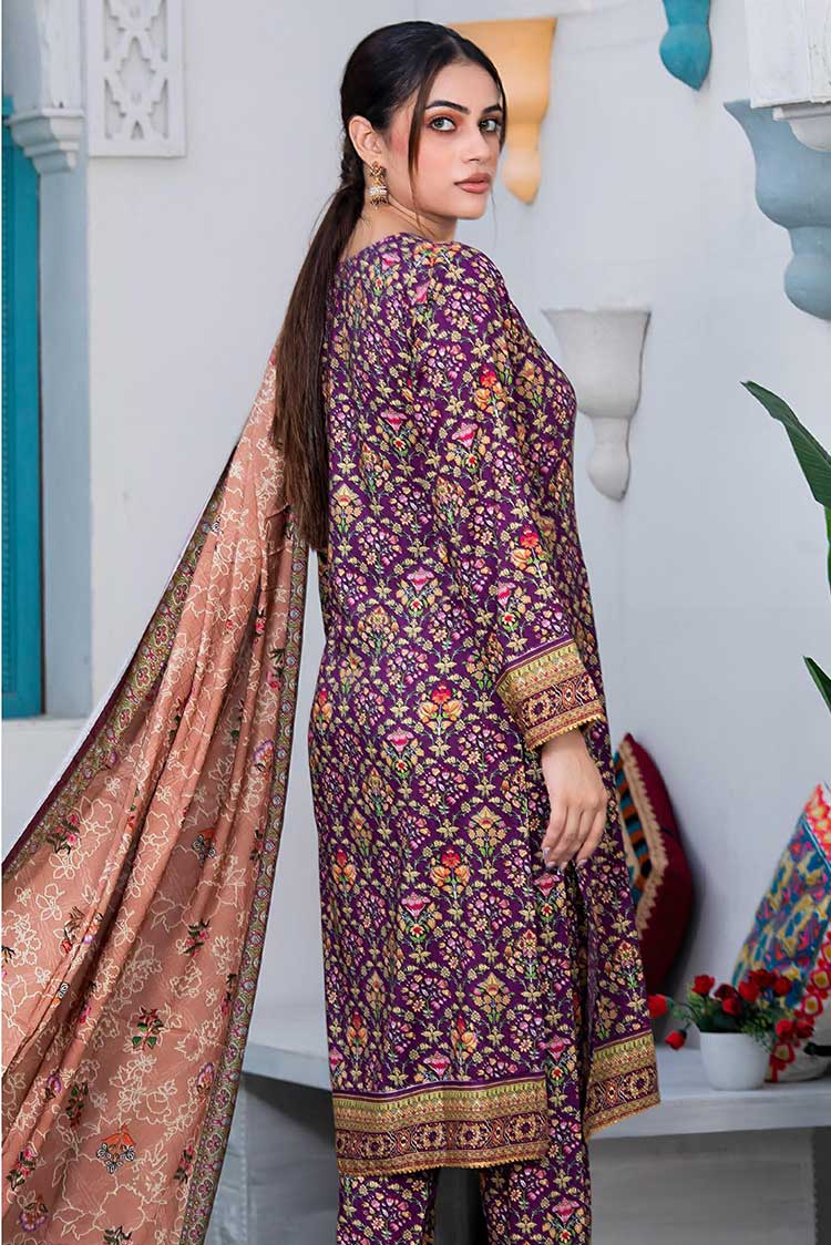 Picture of Qalamkar - AN 07 AangAN Prints Fall Winter Linen Collection Vol 2 - Available at Raja Sahib