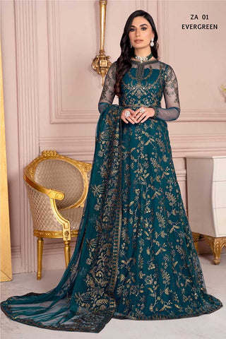 ZA 01 Evergreen Afreen Luxury Formals