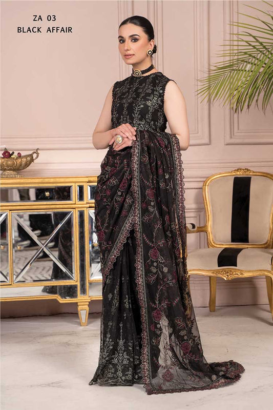 Picture of Zarif - ZA 03 Black Affair Afreen Luxury Formals - Available at Raja Sahib