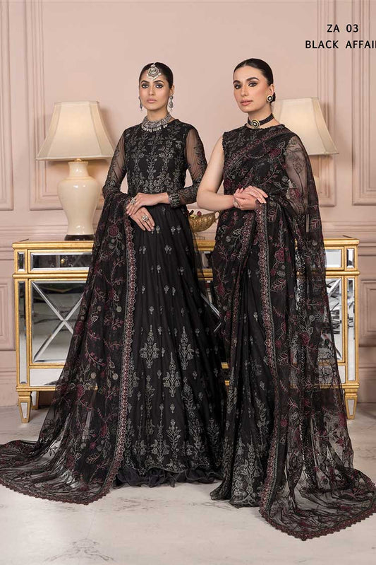 Picture of Zarif - ZA 03 Black Affair Afreen Luxury Formals - Available at Raja Sahib