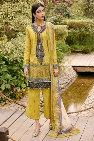 3532 Cerulean Umang Digital Printed Embroidered Lawn Collection
