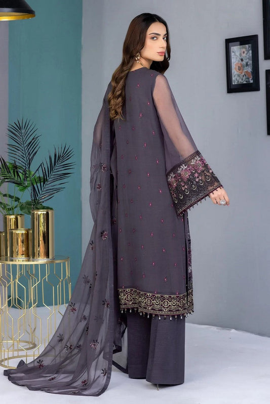 Picture of Flossie - K 1308 Grey Elegant Kuch Khas Embroidered Chiffon Collection Vol 13 - Available at Raja Sahib