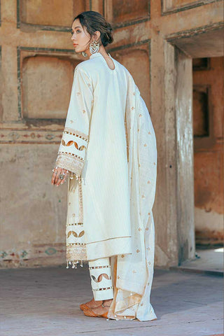 D 03 Timid White Bahar e Nau Luxury Eid Lawn Collection