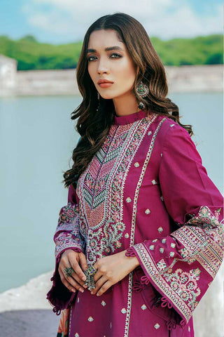 D 04 Fandango Magenta Bahar e Nau Luxury Eid Lawn Collection