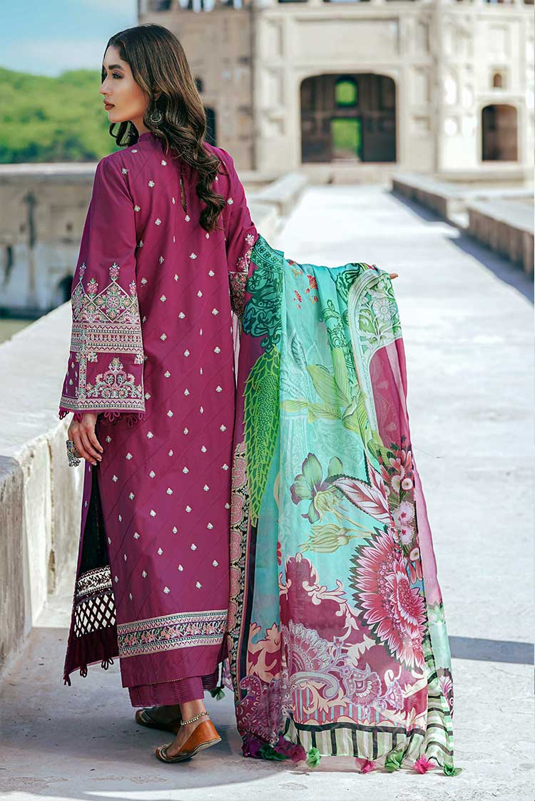 Picture of Aayra - D 04 Fandango Magenta Bahar e Nau Luxury Eid Lawn Collection - Available at Raja Sahib