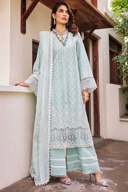 Picture of Motifz - 3976 Mahrosh Schiffli Luxury Lawn Collection - Available at Raja Sahib