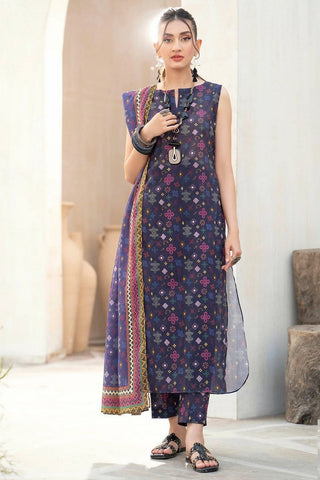 Design 4145 Rang Digital Printed Lawn Unstitched Collection