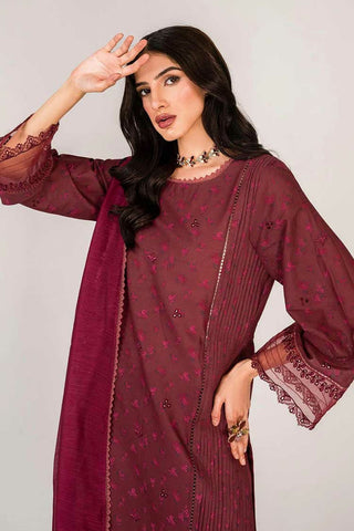 SH 03 Majestic Maroon Serene Luxury Lawn Collection
