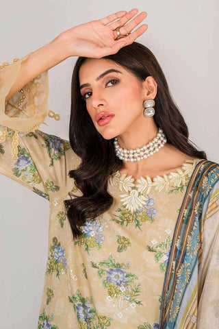 SH 07 Buttercup Bloom Serene Luxury Lawn Collection