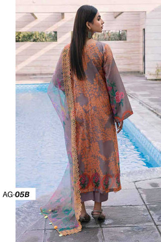 AG 05B Aaghaz Embroidered Lawn Collection Vol 1