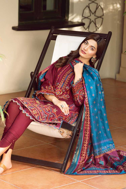 Picture of Jazmin - 03 Cordelia Iris Embroidered Lawn Collection - Available at Raja Sahib