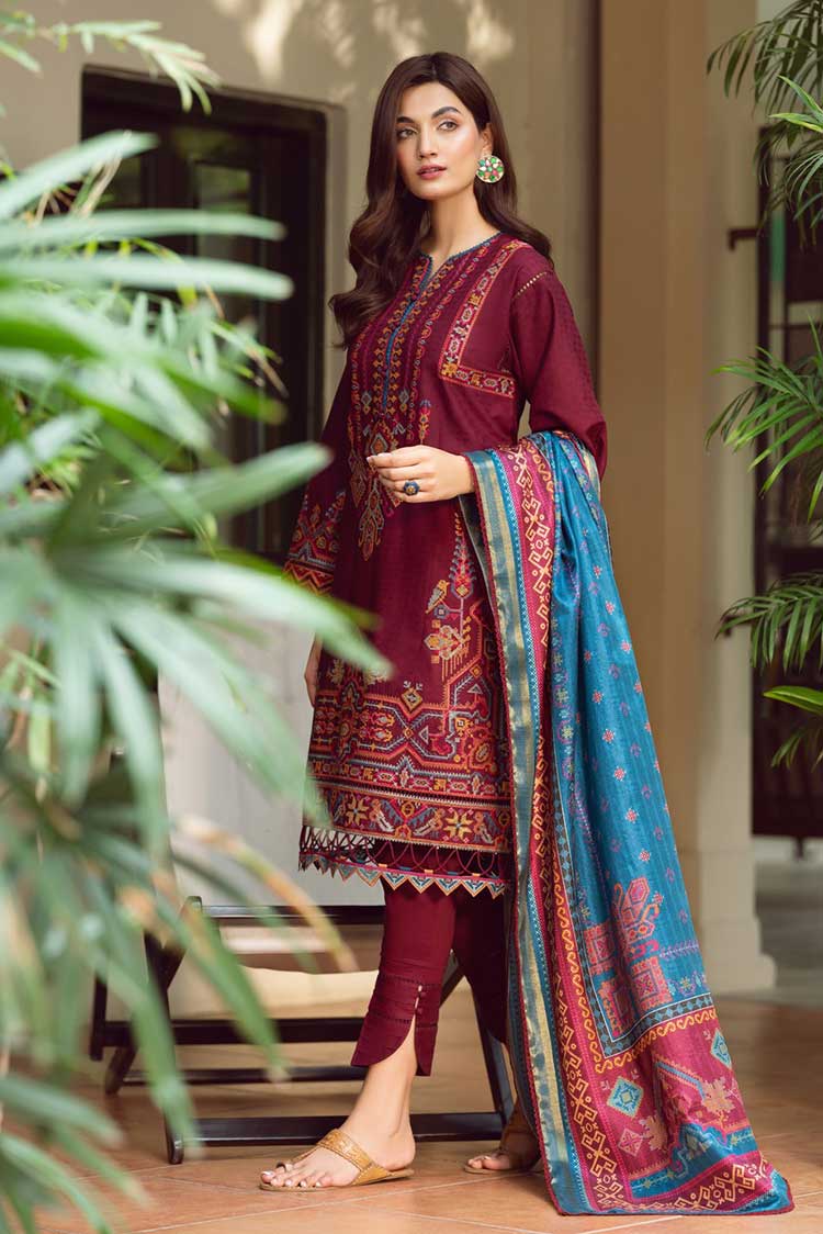 Picture of Jazmin - 03 Cordelia Iris Embroidered Lawn Collection - Available at Raja Sahib