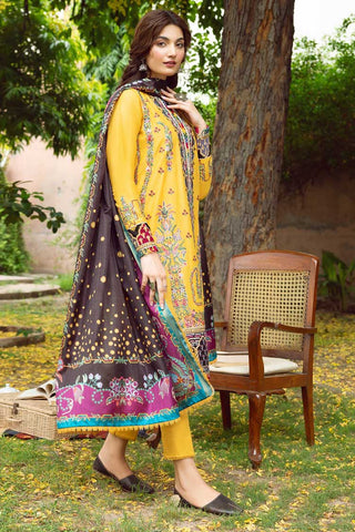 07 Cassia Iris Embroidered Lawn Collection