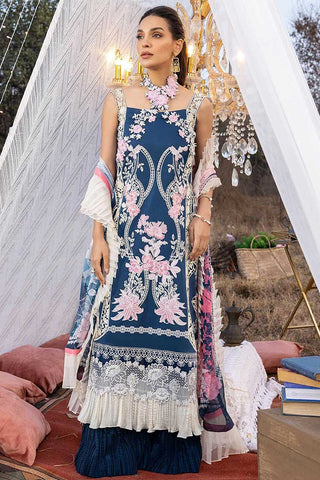 Blue Bell (ASL 03) Aleyna Summer Premium Embroidered Lawn Collection Vol 1