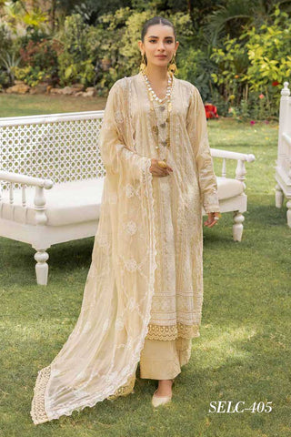 Design 405 Embroidered Lawn Collection
