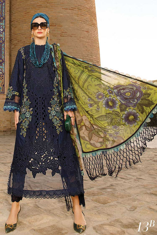 Picture of Maria B - Design 13B Voyage A Luxe Luxury Lawn Collection - Available at Raja Sahib