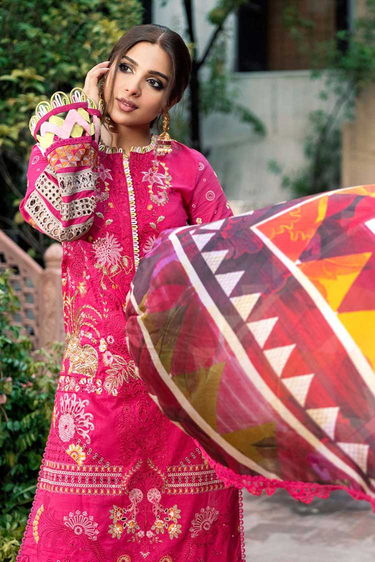 Picture of Maryam Hussain - 04 Amber A Floral Dream Luxury Lawn Collection - Available at Raja Sahib