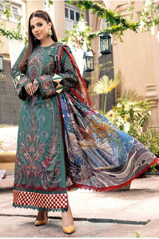 08 Emerald A Floral Dream Luxury Lawn Collection
