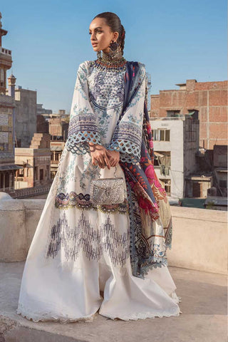 SHZ 03 Amber Kinaar Embroidered Lawn Collection