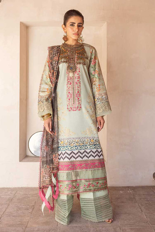 Picture of Shiza Hassan - SHZ 07 Maahiru Kinaar Embroidered Lawn Collection - Available at Raja Sahib