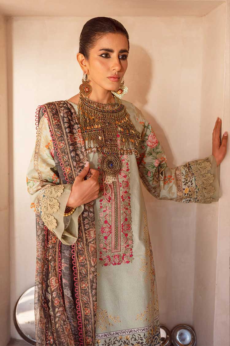 Picture of Shiza Hassan - SHZ 07 Maahiru Kinaar Embroidered Lawn Collection - Available at Raja Sahib