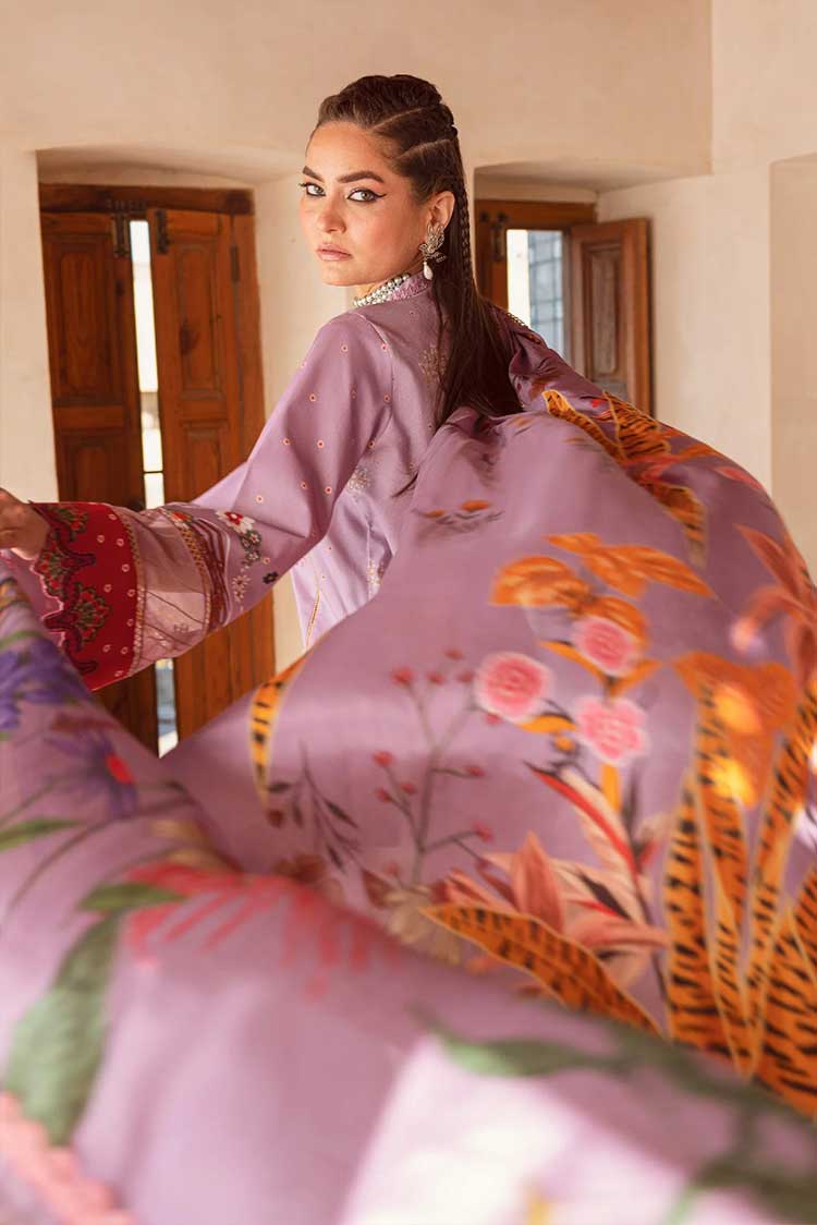 Picture of Shiza Hassan - SHZ 09 Kaansi Kinaar Embroidered Lawn Collection - Available at Raja Sahib