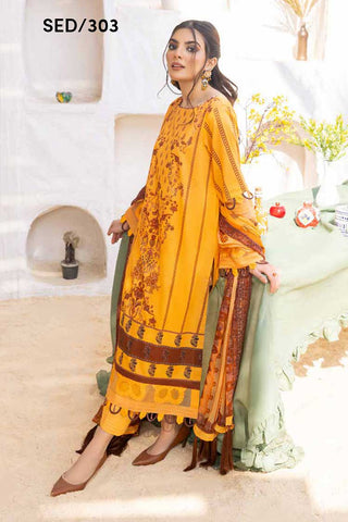 SED 303 Embroidered Dupatta Collection
