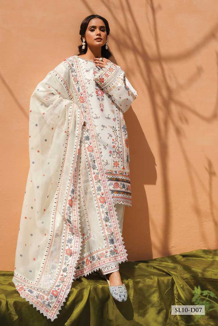 Picture of Baroque - SL 10 D 07 Swiss Lawn Collection - Available at Raja Sahib