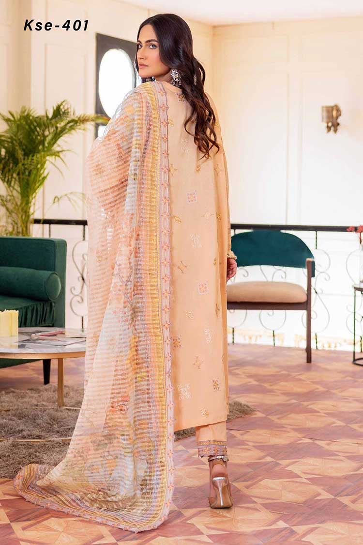 Picture of Shaista - KSE 401 Khadija Embroidered Lawn Collection - Available at Raja Sahib